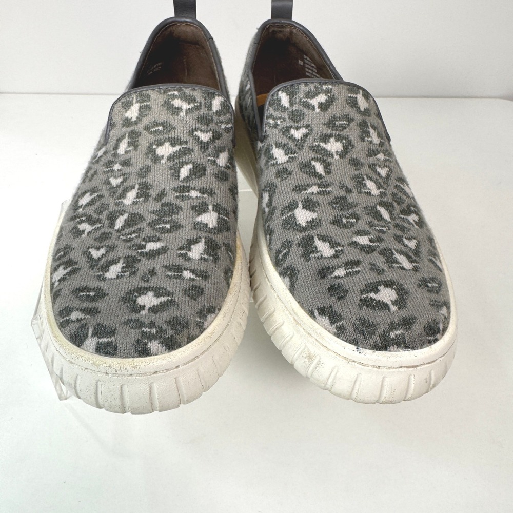 Sofft Somers Leopard Platform Slip On Sneakers Womens 8 Gray Chic - Picture 4 of 8